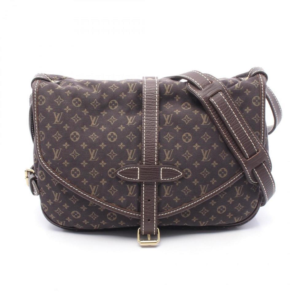 LOUIS VUITTON Brown Monogram Leather Shoulder Bag